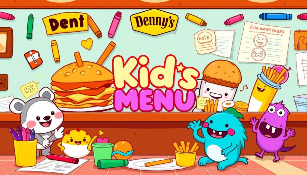 Denny's Kids Menu Entertainment