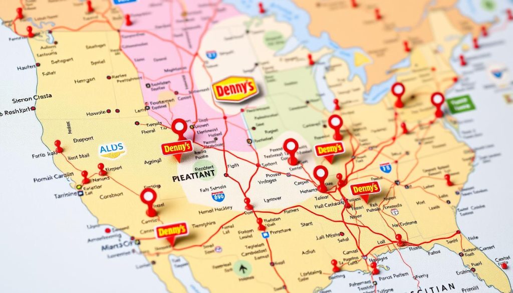 Denny's Restaurant Locations Map