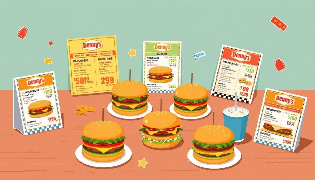 Denny's menu price comparison