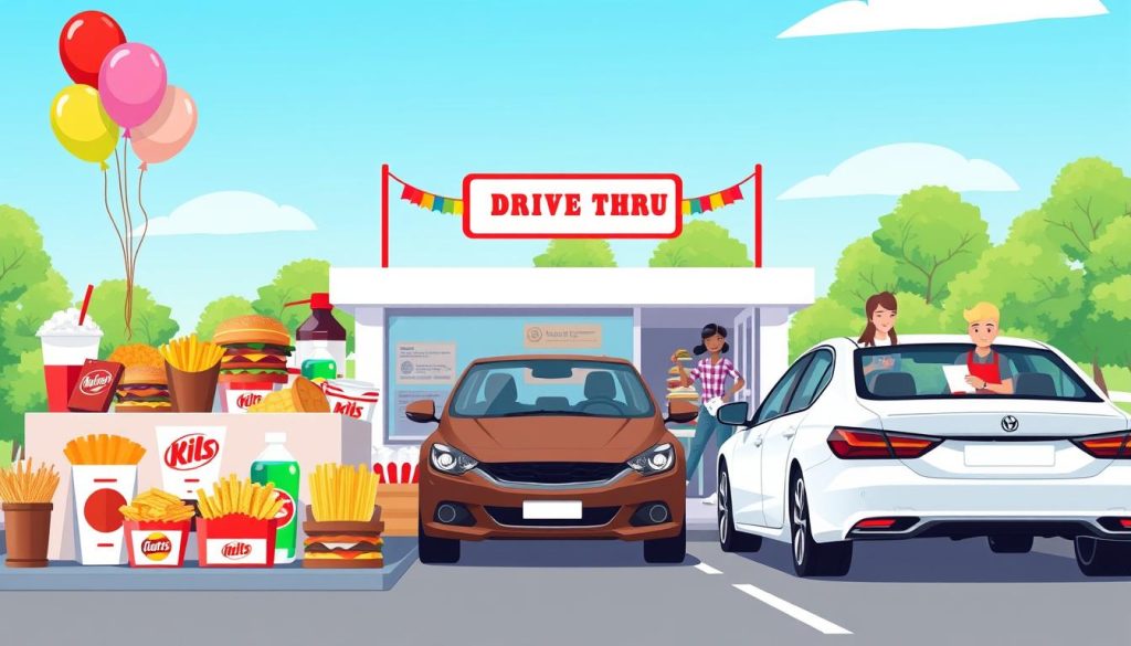 Drive-thru catering service options