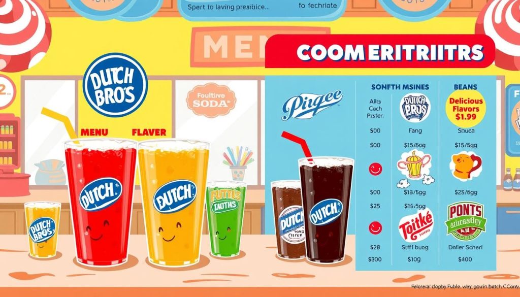 Dutch Bros Soda Menu Pricing Comparison