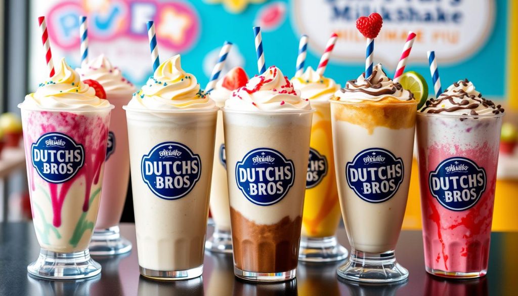 Dutch Bros milkshake sizes