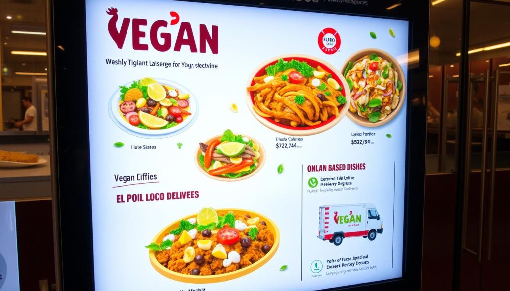 El Pollo Loco Digital Ordering Vegan Menu