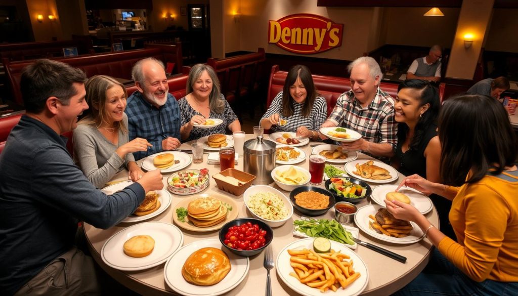 Family Dining at Denny's