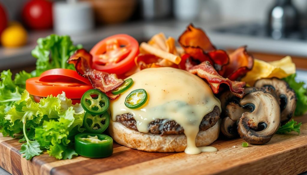 Five Guys Burger Toppings Selection