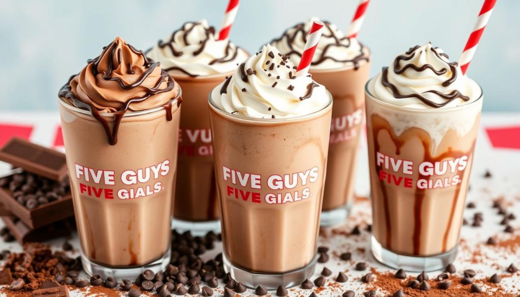 Five Guys Chocolate Milkshake Flavors