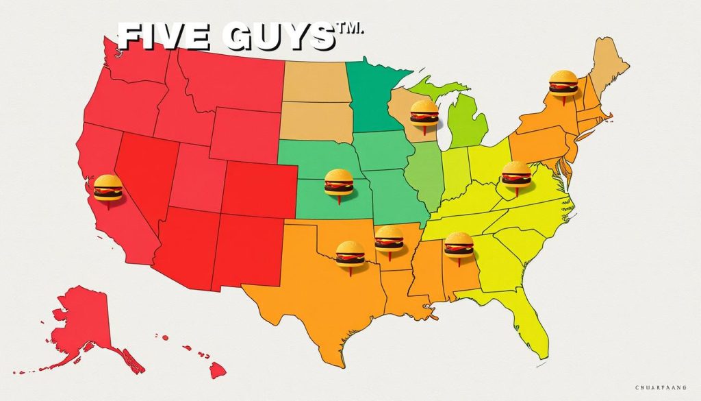 Five Guys Regional Pricing Map