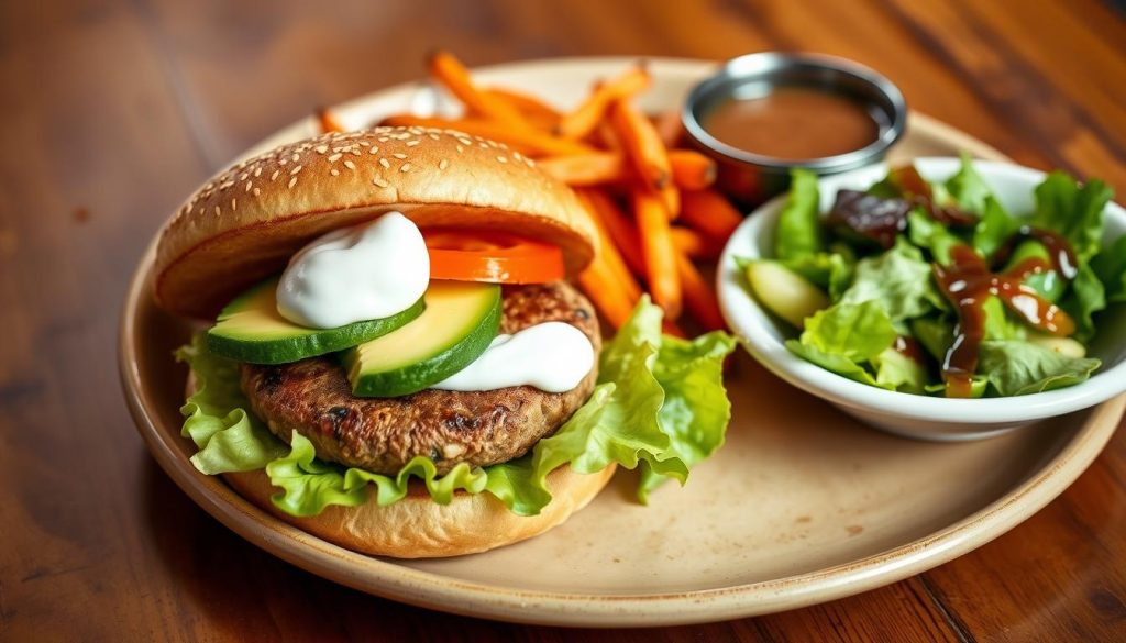 Healthy Burger Options at Denny's