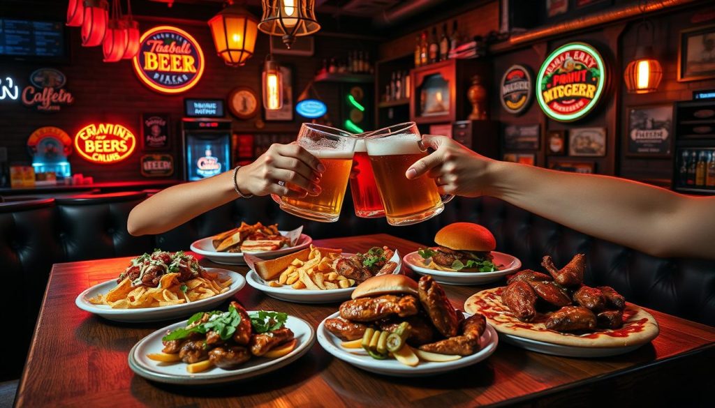 Late Night Bar Food Menu at Denny's Beer Barrel Pub