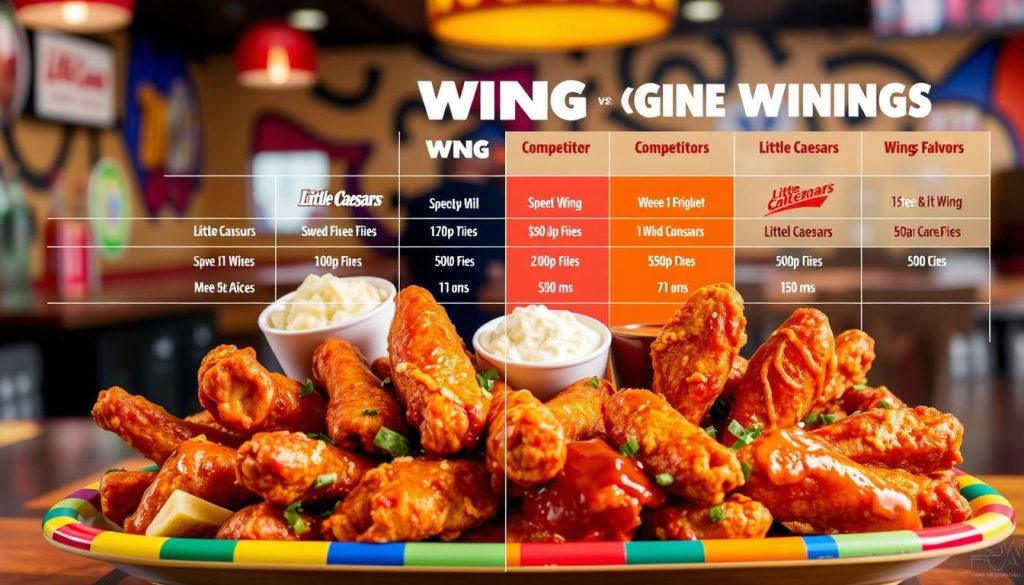 Little Caesars Wings Comparison