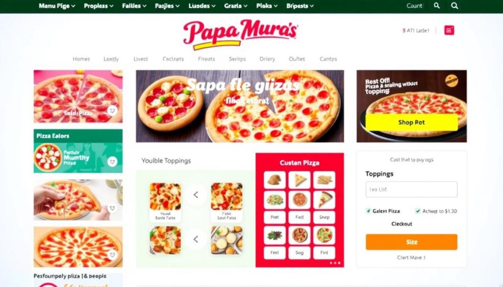 Papa Murphy's online ordering interface