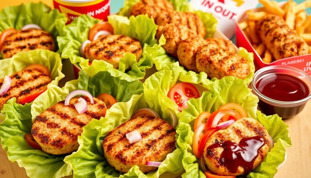 Protein Style Chicken Options at In N Out