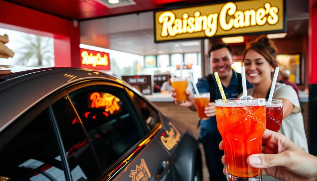 Raising Cane's Drive-Thru Beverage Service