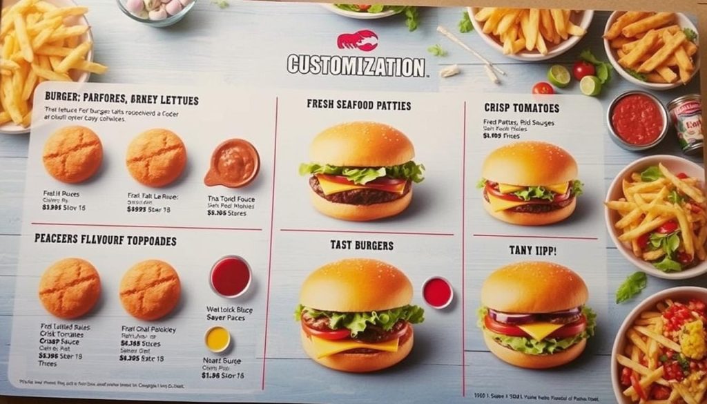 Red Lobster Burger Customization Guide