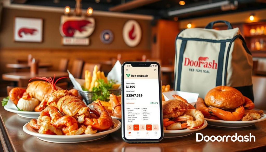 Red Lobster DoorDash Pricing Structure