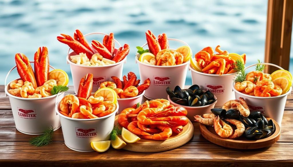 Red Lobster Party Buckets Seafood Platters