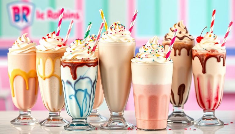 baskin robbins milkshakes menu