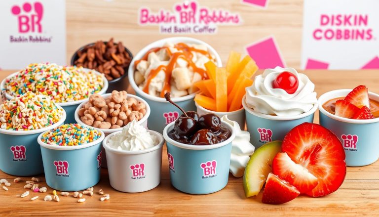 baskin robbins toppings menu