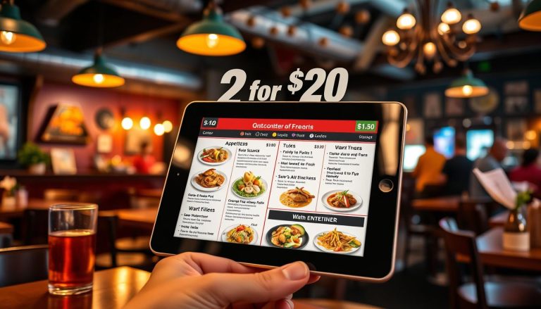 chili's menu prices 2 for $20