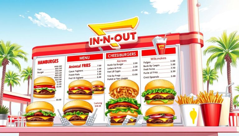 in-n-out hamburger menu