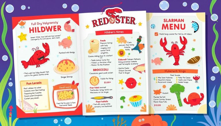 red lobster kids menu