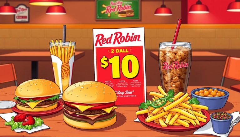 red robin $10 deal menu