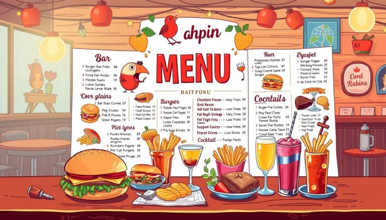 red robin bar menu