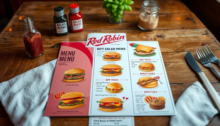 red robin dine in menu