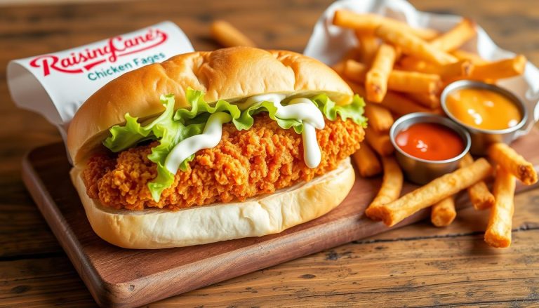 sandwich raising cane's menu