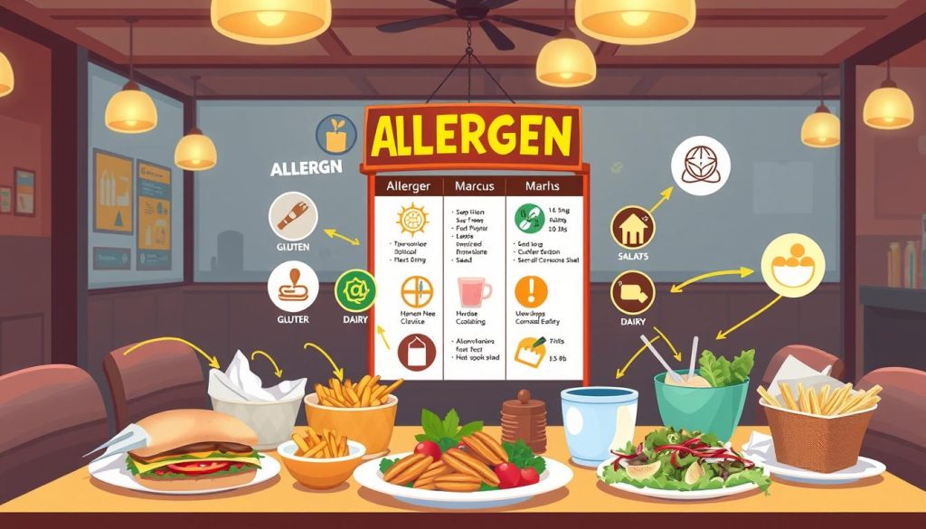 tips for navigating allergen menu