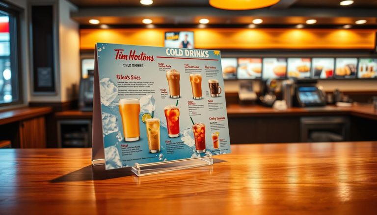 tim hortons cold drinks menu