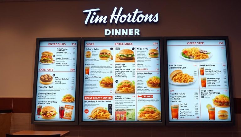 tim hortons dinner menu