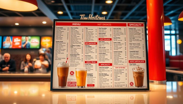 tim hortons hot drinks menu