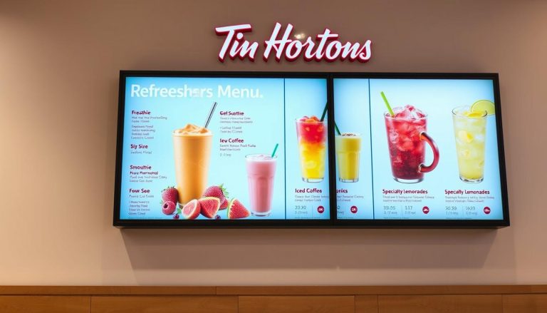 tim hortons refreshers menu